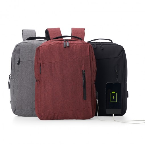 Mochila De Nylon Usb 21L Promocional Corporativa Mochila De Nylon Usb 21L Promocional Corporativa