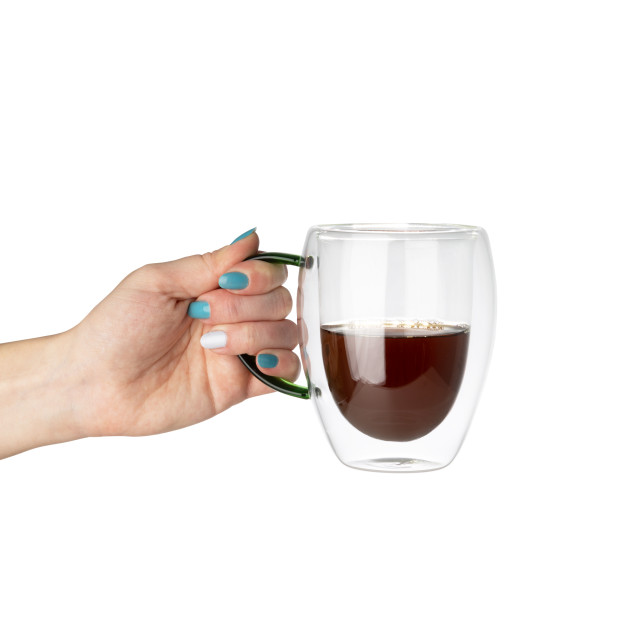 Caneca de vidro borossilicato 350ml personalizada
