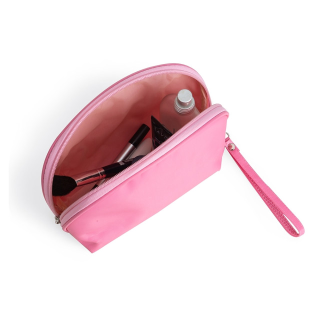 Necessaire meia lua em nylon personalizada