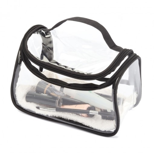 Necessaire De Pvc Com Zíper Na Cor Preta Para Brinde Personalizado Necessaire De Pvc Com Zíper Na Cor Preta Para Brinde Personalizado