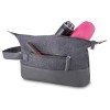 Necessaire Nylon Com Detalhes Em Couro Sintético Com Logo Necessaire Nylon Com Detalhes Em Couro Sintético Com Logo