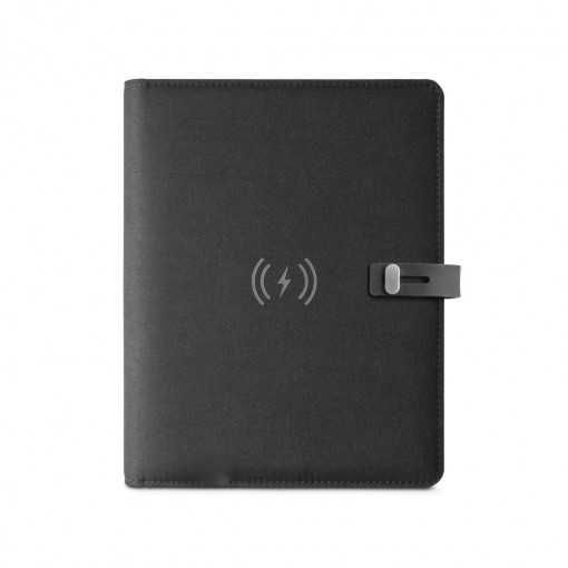 Pasta A5 Com Carregador Wireless Embutido Para Brinde Pasta A5 Com Carregador Wireless Embutido Para Brinde