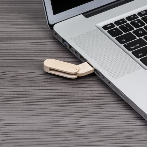 Pen Drive 4Gb Bambu Giratório Personalizado Pen Drive 4Gb Bambu Giratório Personalizado