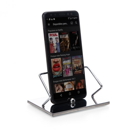 Porta Celular Inox Com Logo Porta Celular Inox Com Logo