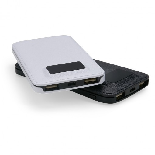Power Bank Plástico Com Indicador Digital Personalizado Power Bank Plástico Com Indicador Digital Personalizado