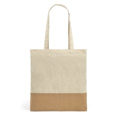Sacola algodão com juta personalizada