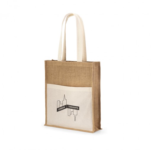 Sacola algodão e juta personalizada Sacola algodão e juta personalizada