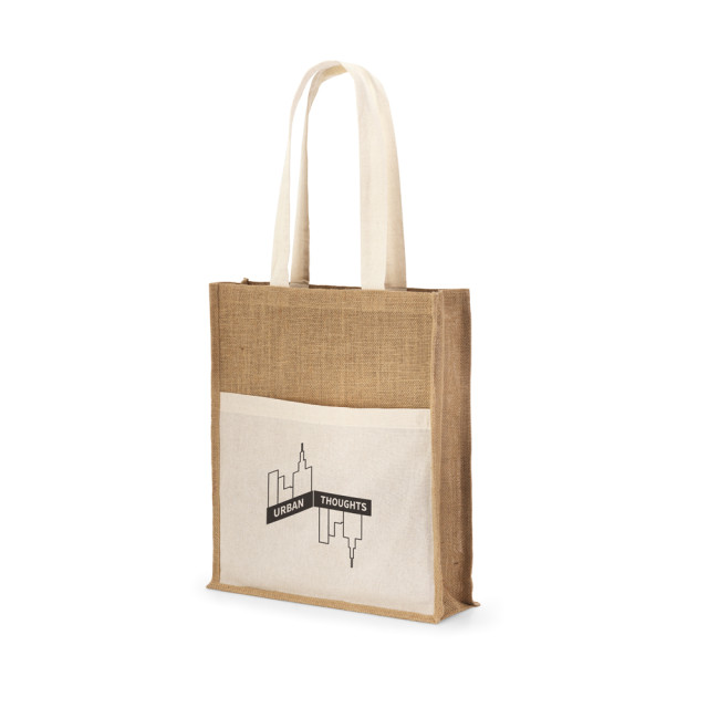 Sacola algodão e juta personalizada