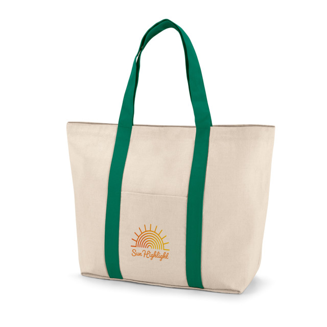 Sacola algodão bolso interno personalizada