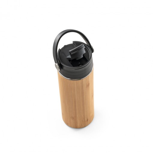 Squeeze 440Ml Em Bambu E Inox Personalizado Squeeze 440Ml Em Bambu E Inox Personalizado