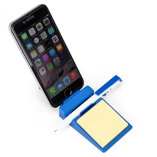 Suporte Plástico Celular Com Caneta E Bloquinho Personalizado Suporte Plástico Celular Com Caneta E Bloquinho Personalizado