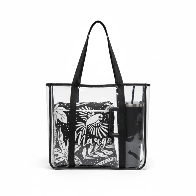 Kit sacola pvc + canga + caneca térmica personalizada