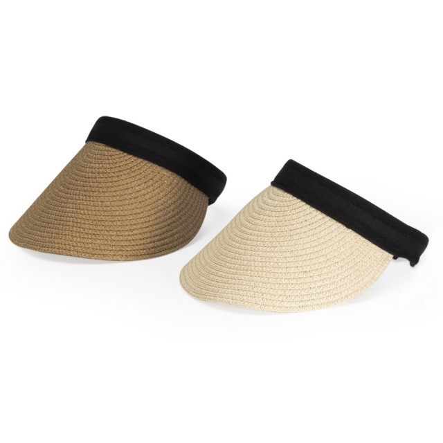 Kit sacola de linho + viseira de palha personalizada